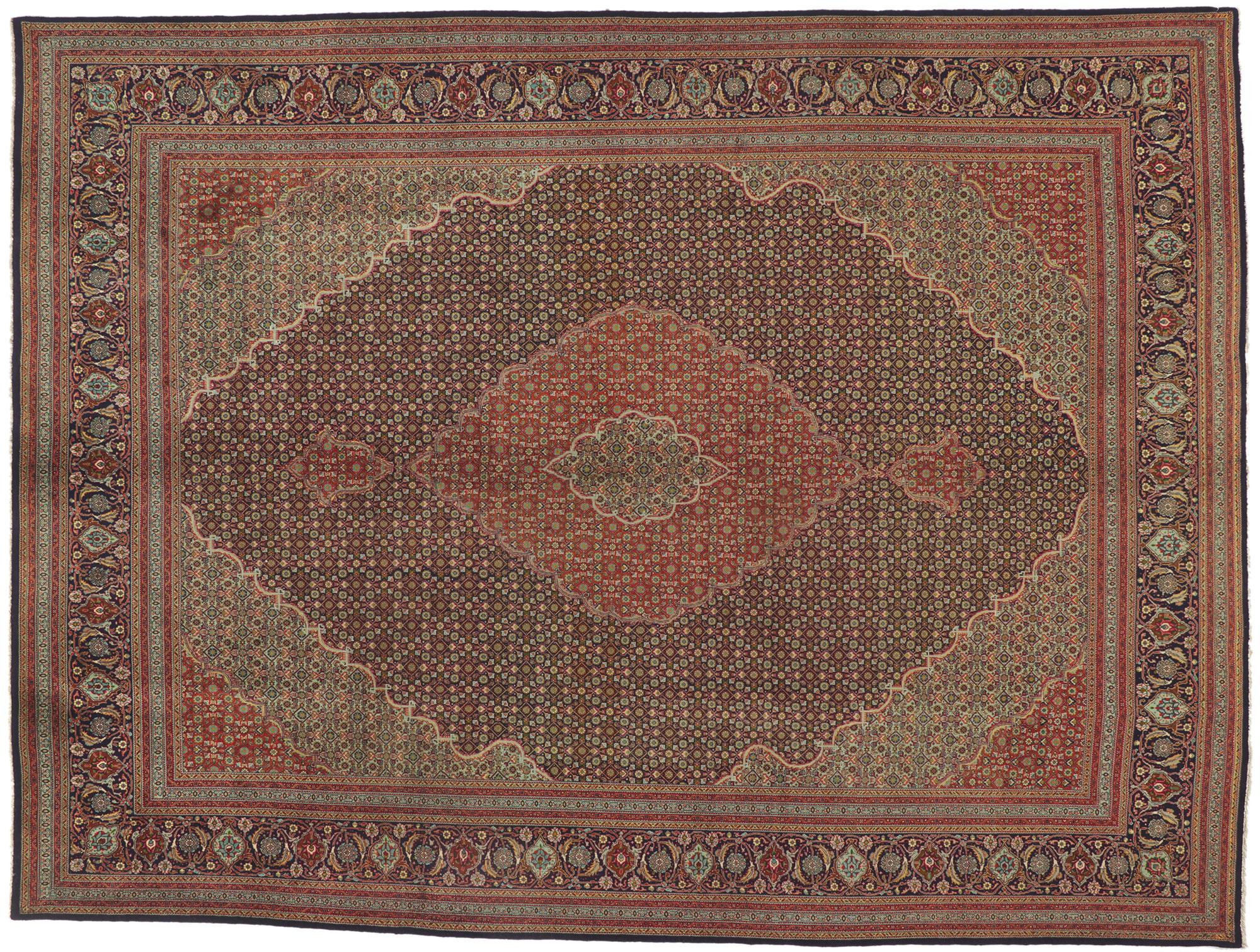 Vintage Persian Tabriz Rug For Sale 4