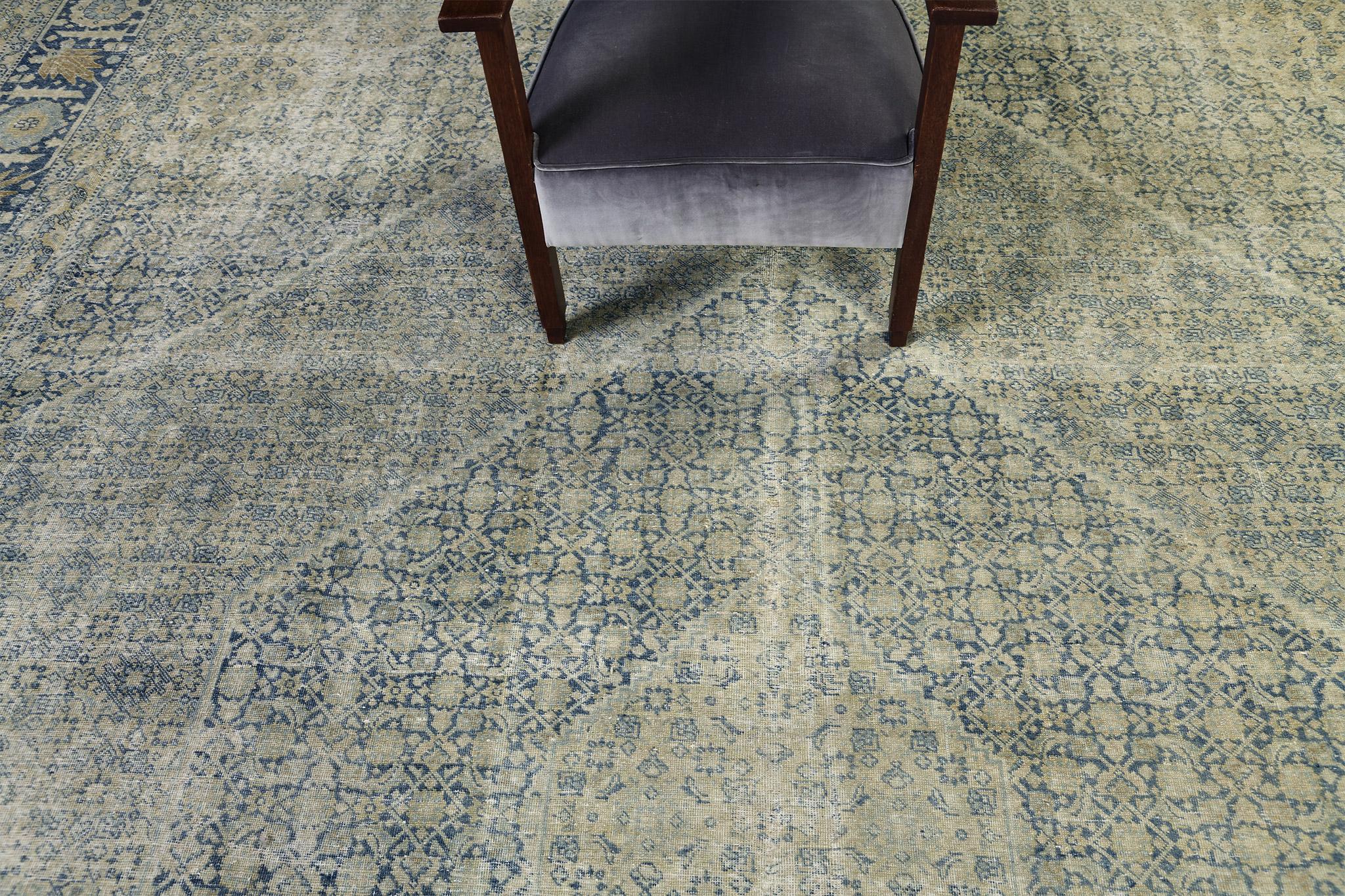 Vintage Persian Tabriz Rug For Sale 5