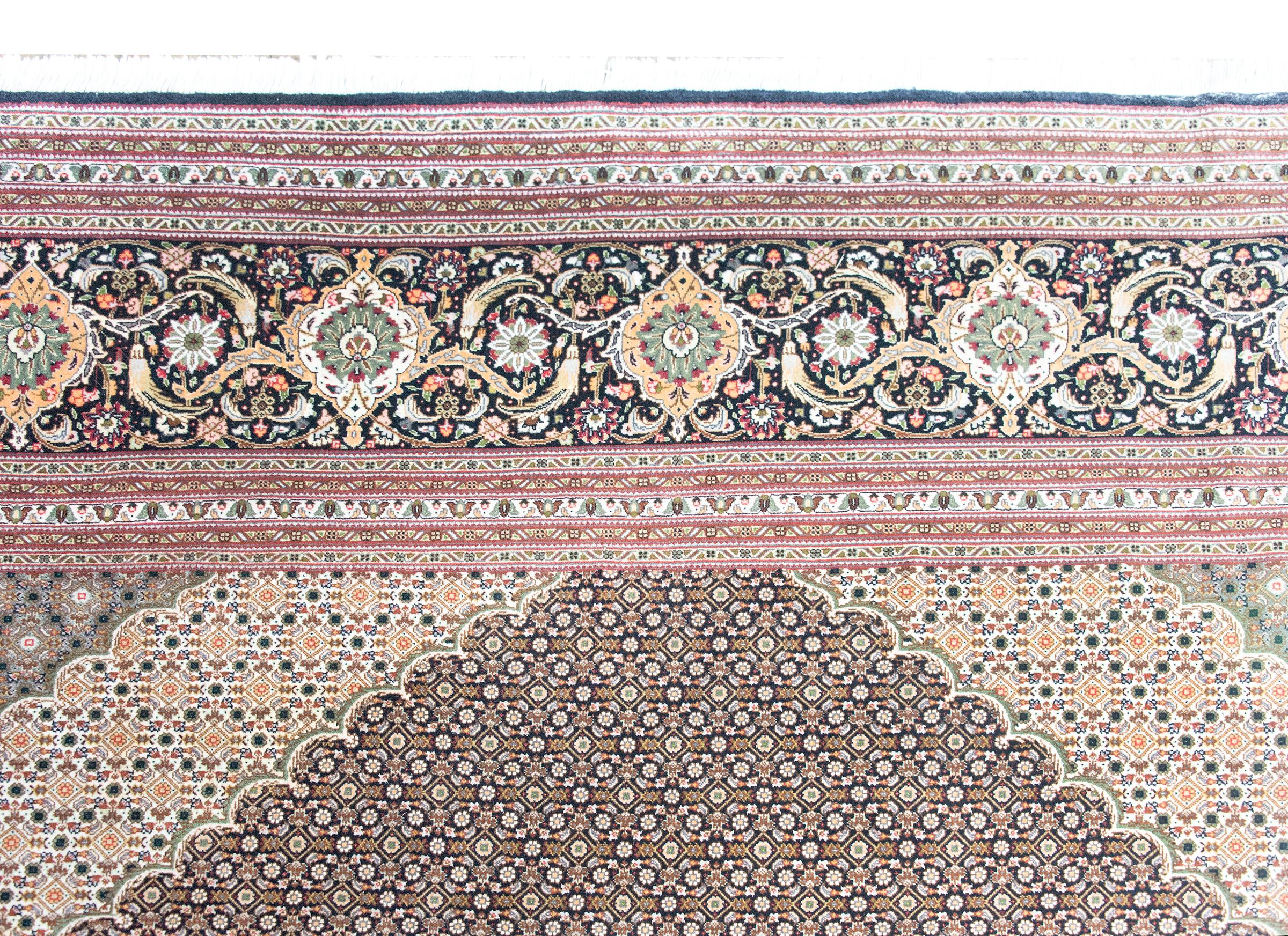 Tappeto persiano Tabriz vintage in vendita 4