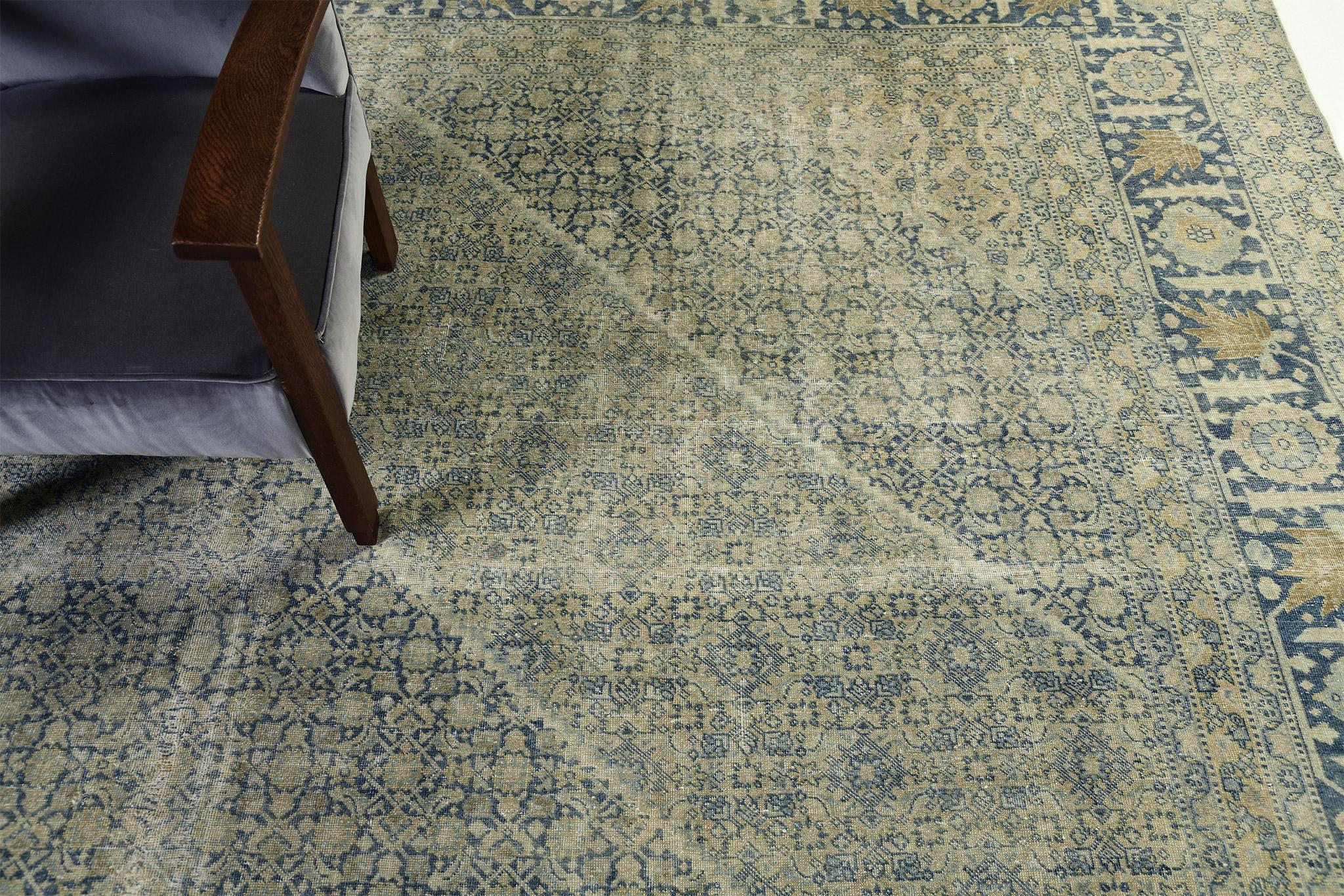 Vintage Persian Tabriz Rug For Sale 6