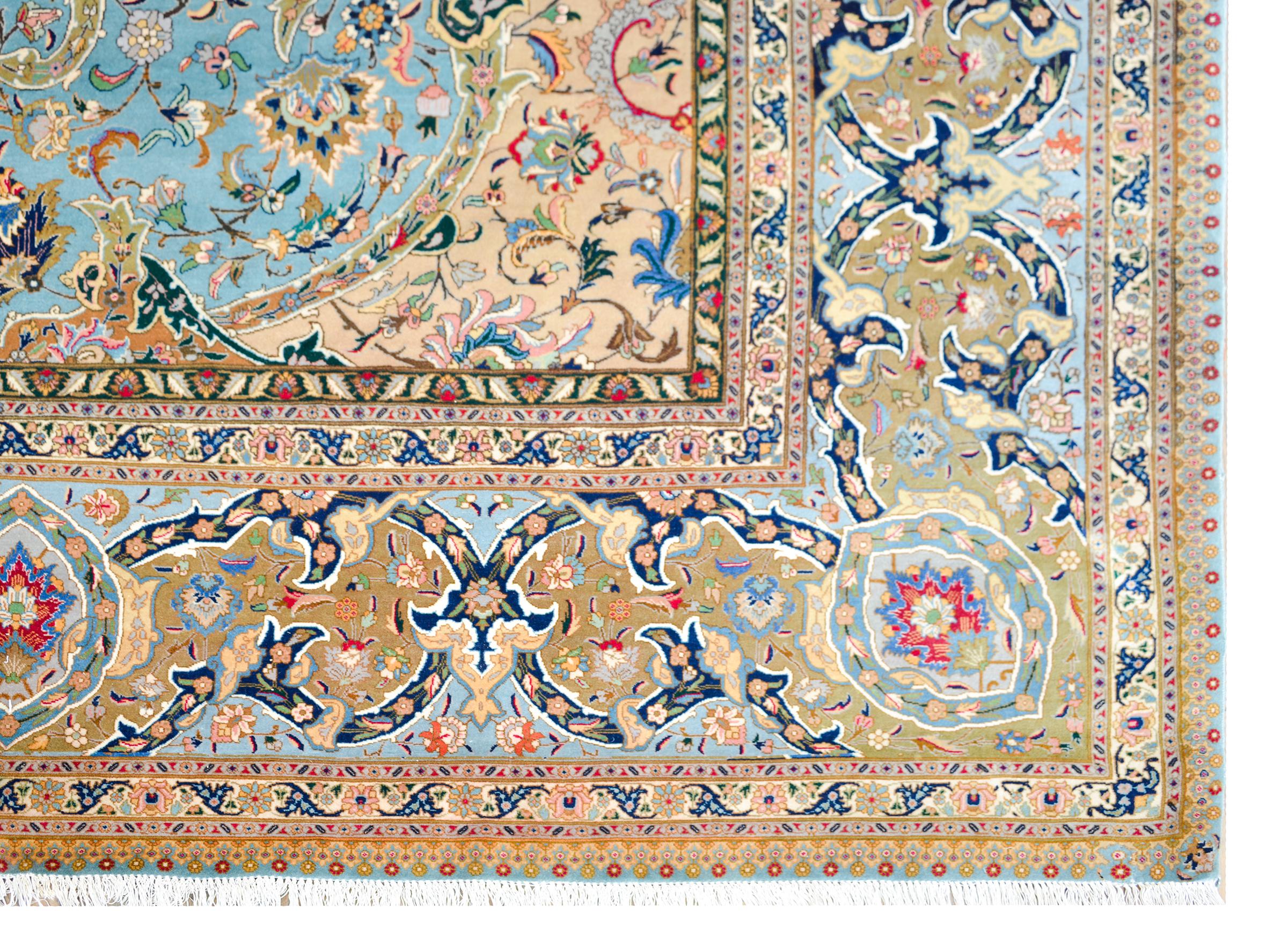 Persischer Täbriz-Teppich im Angebot 6