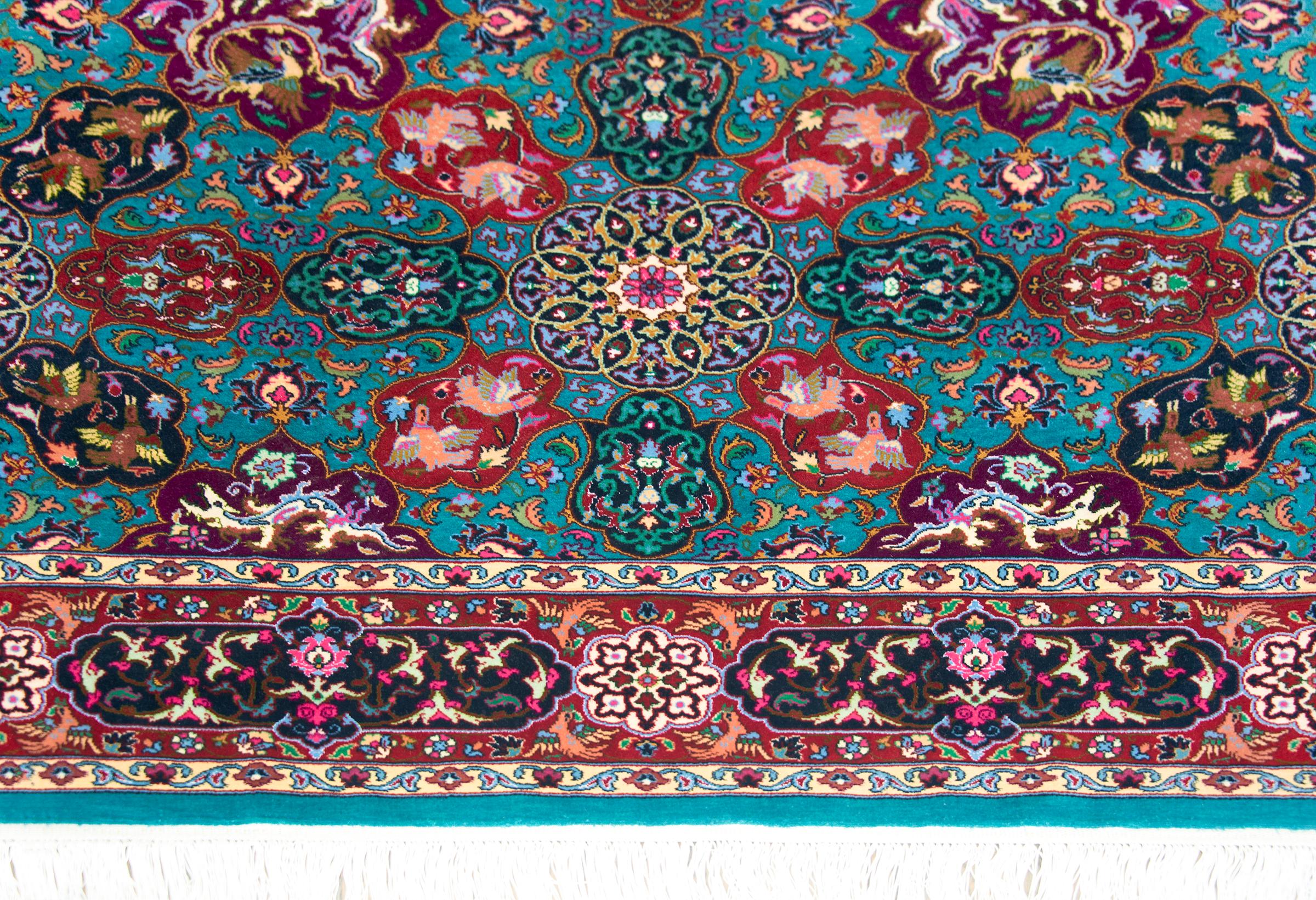 Vintage Persian Tabriz Rug For Sale 7