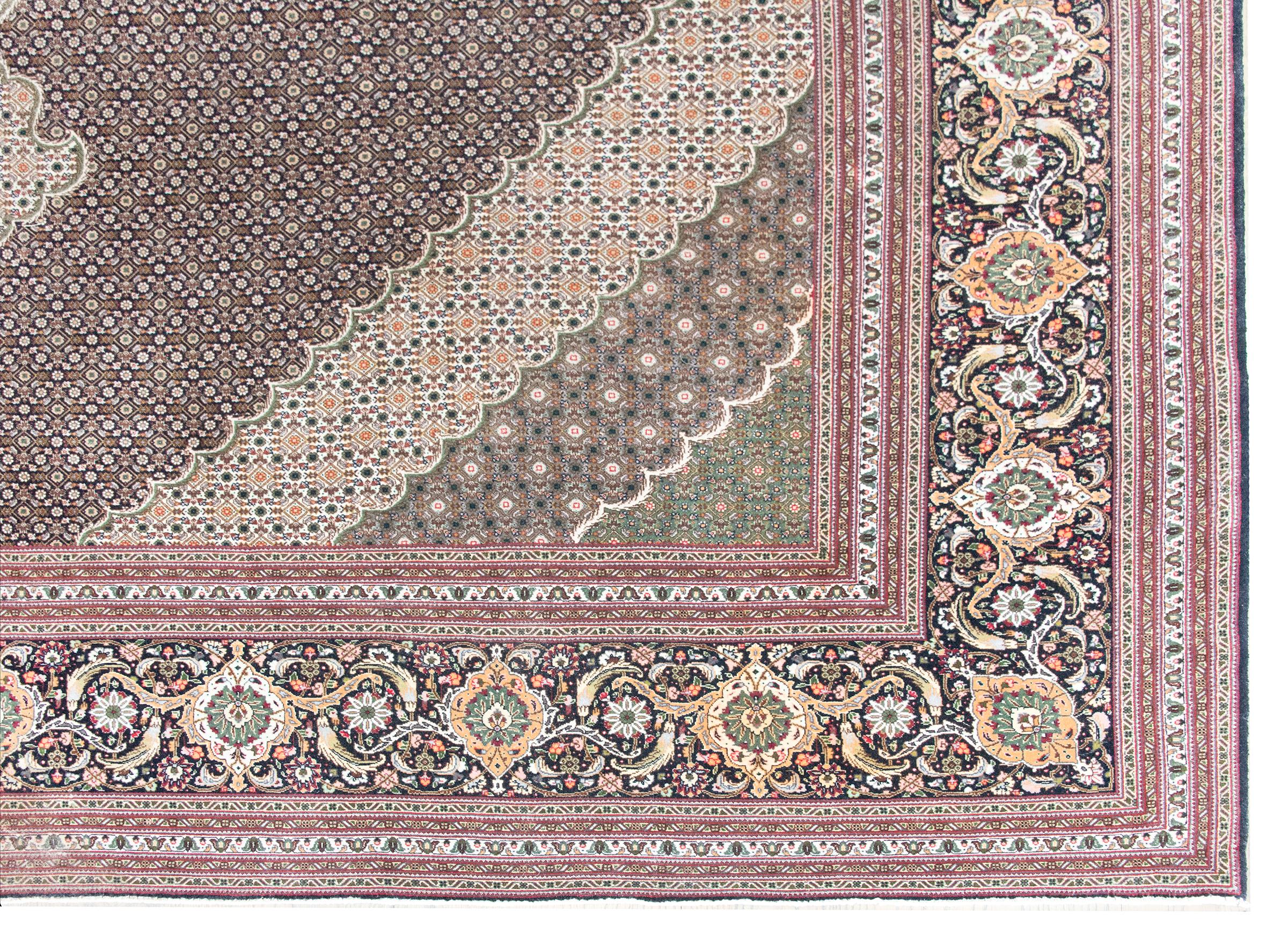 Tappeto persiano Tabriz vintage in vendita 6