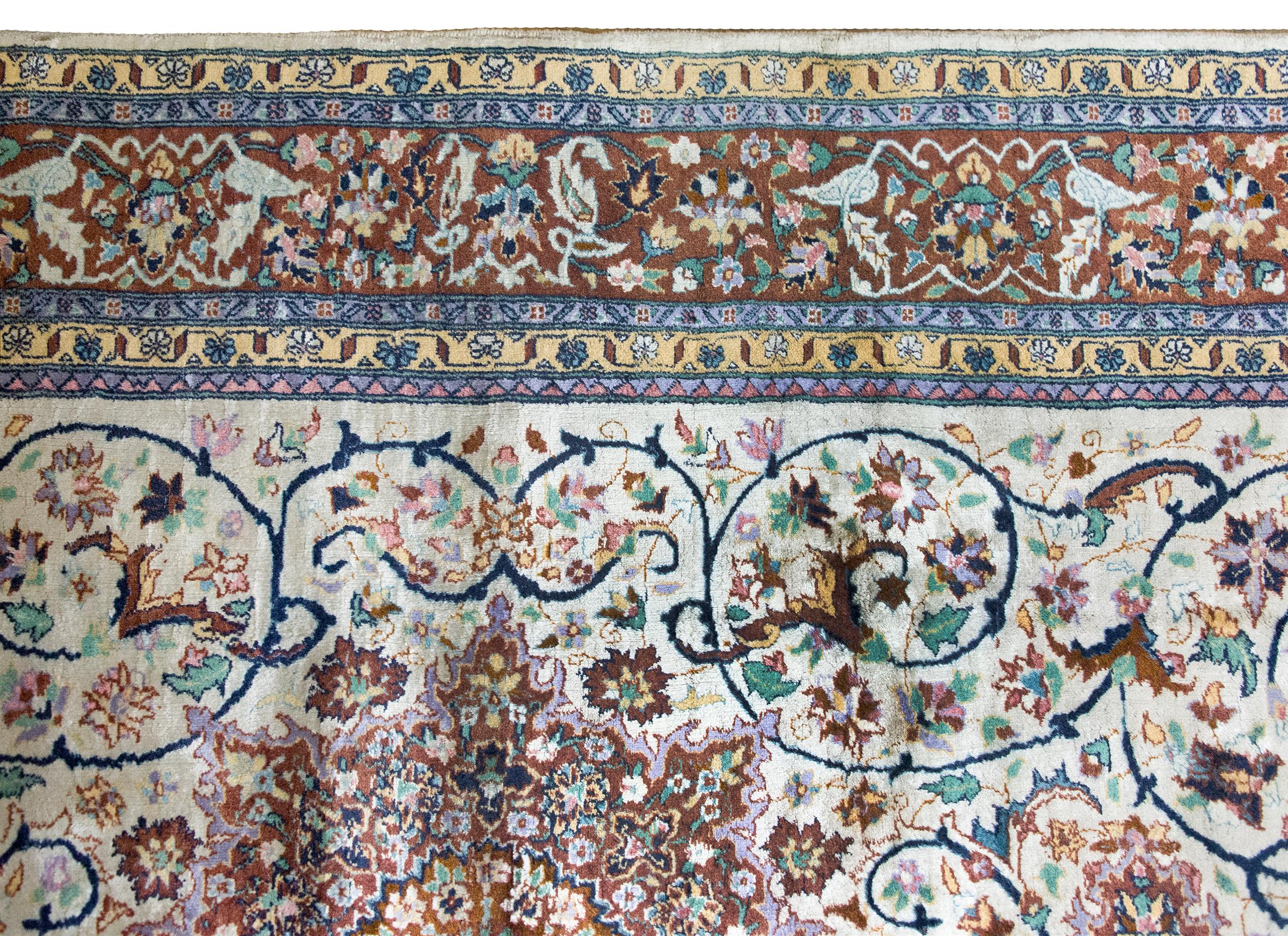 Tappeto persiano Tabriz vintage in vendita 6