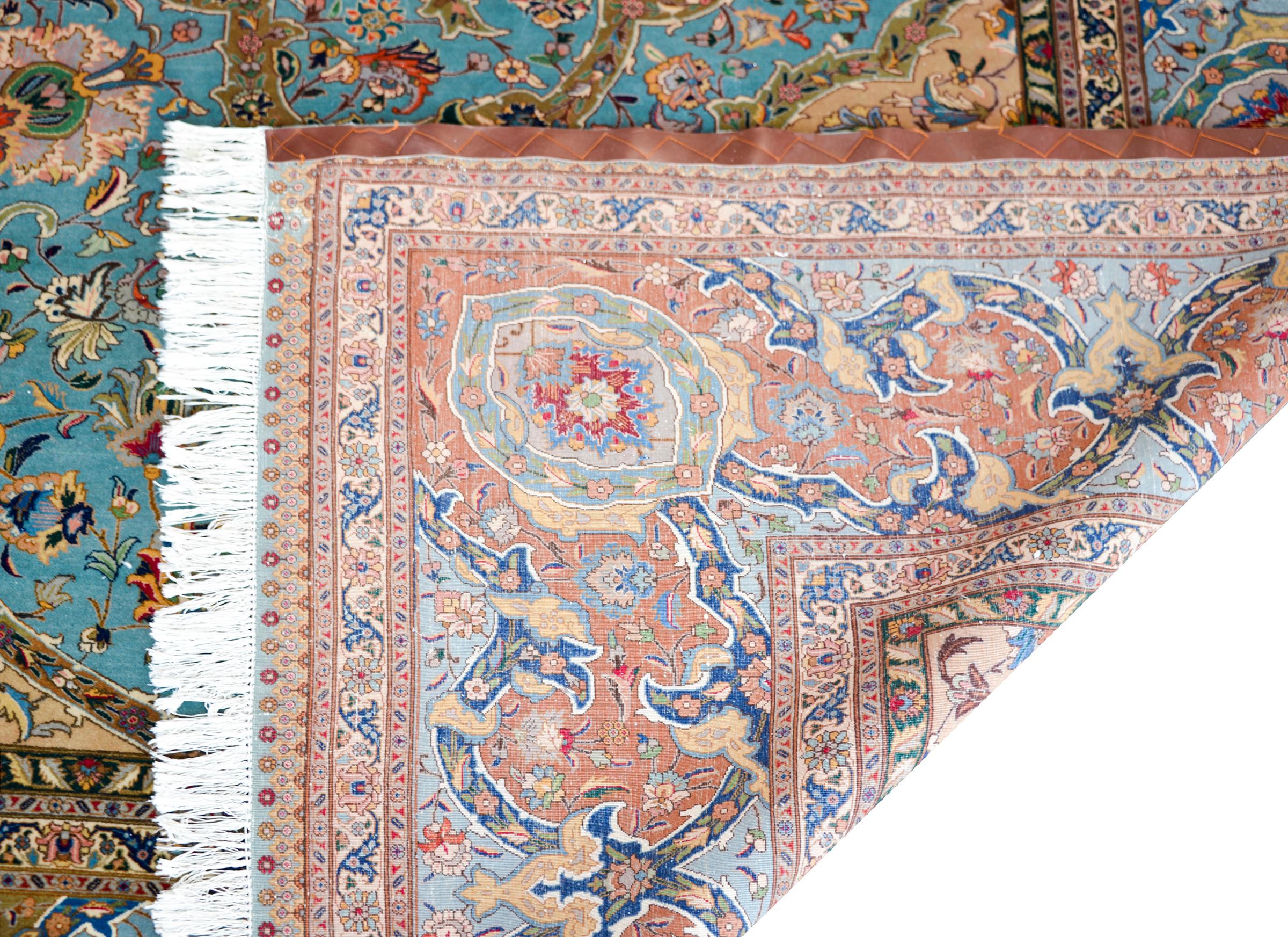 Persischer Täbriz-Teppich im Angebot 7