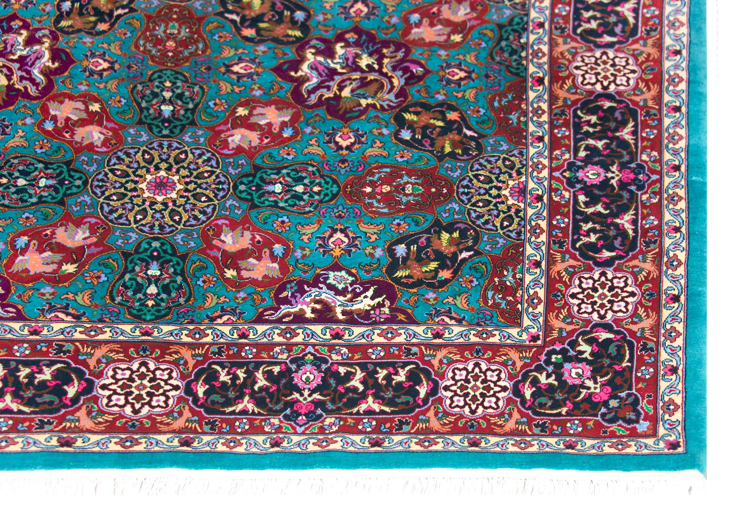 Vintage Persian Tabriz Rug For Sale 8