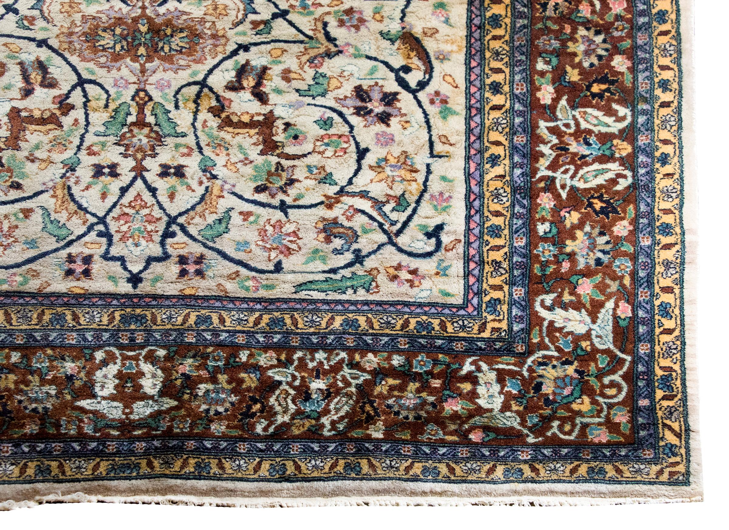 Tappeto persiano Tabriz vintage in vendita 7
