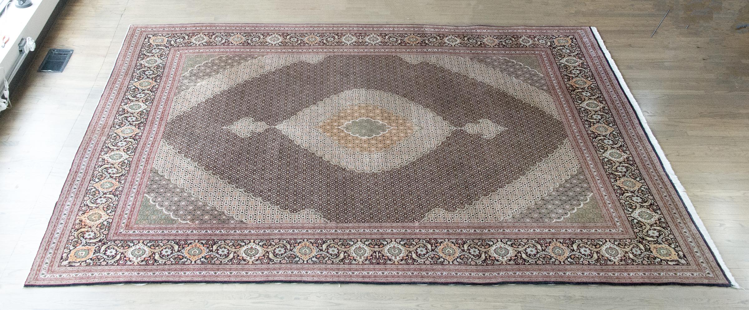 Tappeto persiano Tabriz vintage in vendita 8