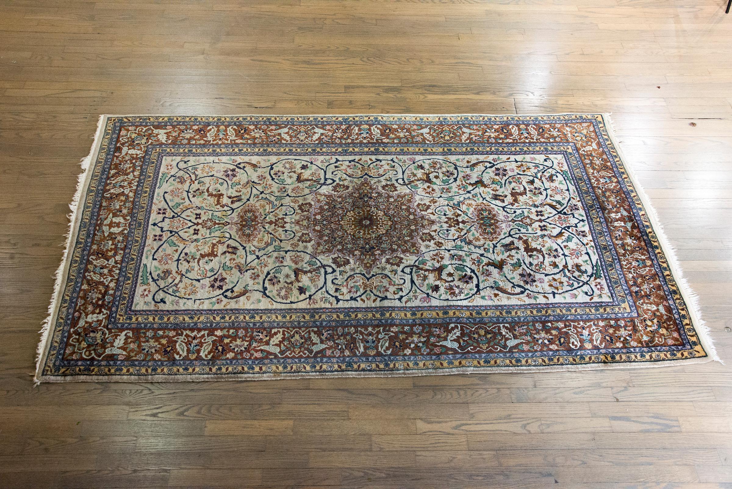 Tappeto persiano Tabriz vintage in vendita 9