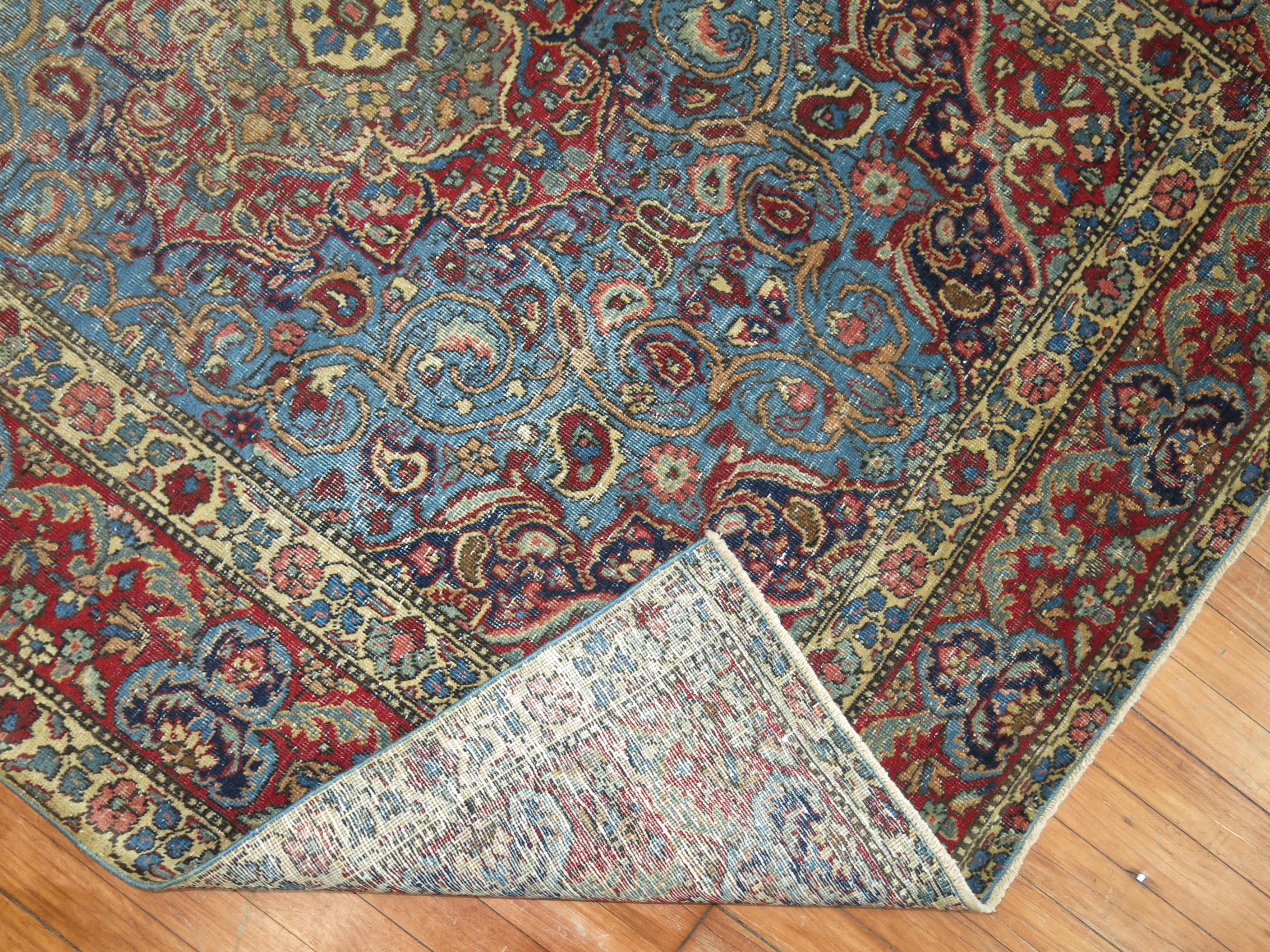 Turkish Vintage Persian Tabriz Rug