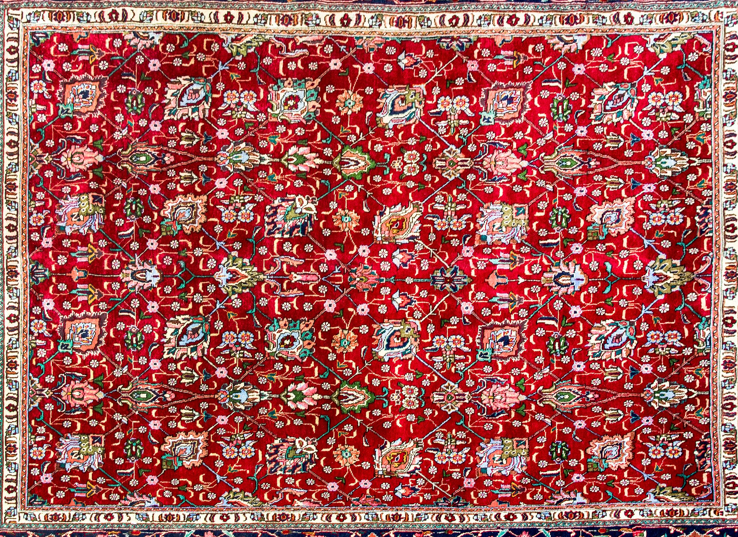 Persiano Tappeto persiano Tabriz vintage in vendita