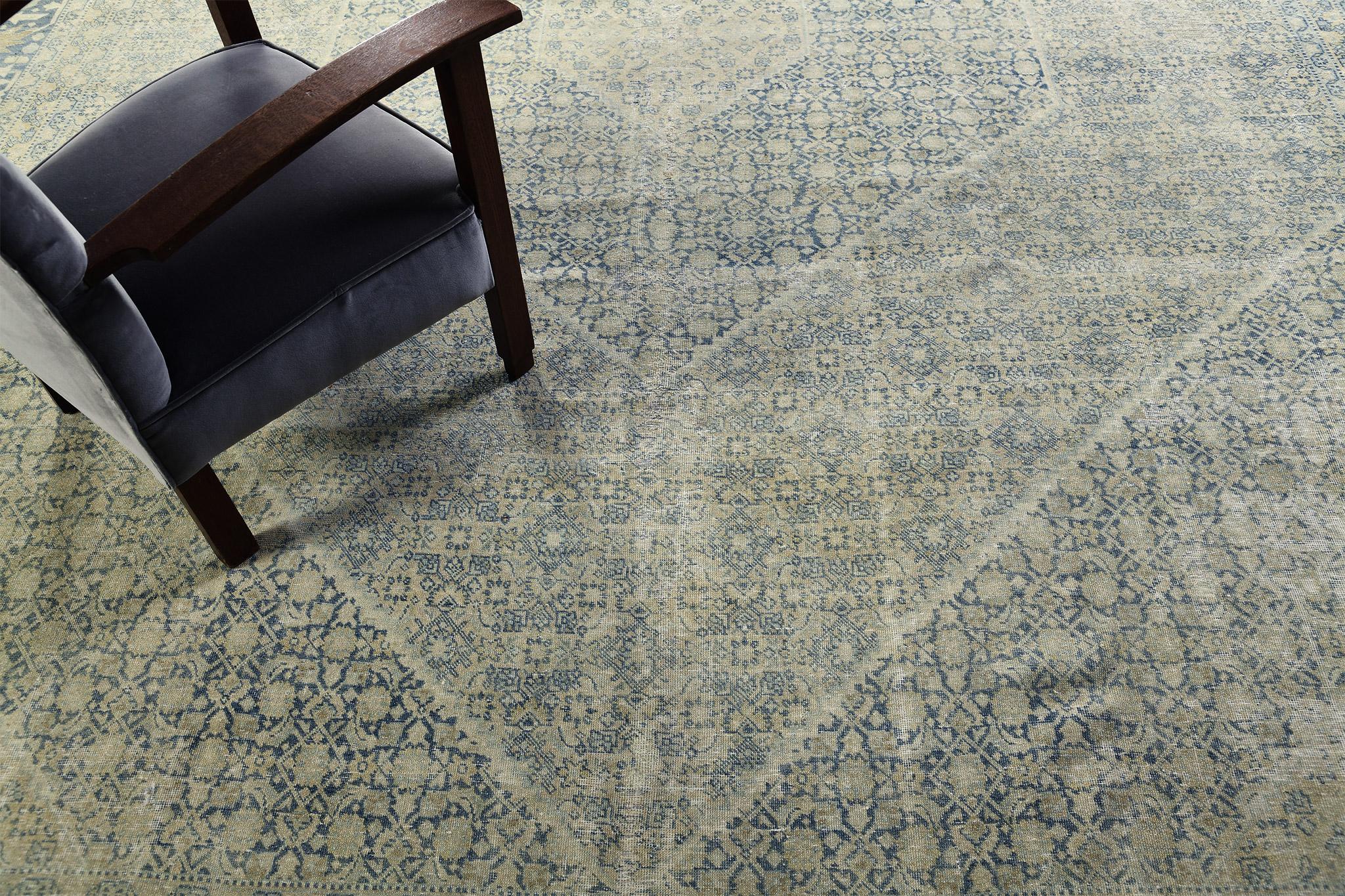 Mid-20th Century Vintage Persian Tabriz Rug For Sale