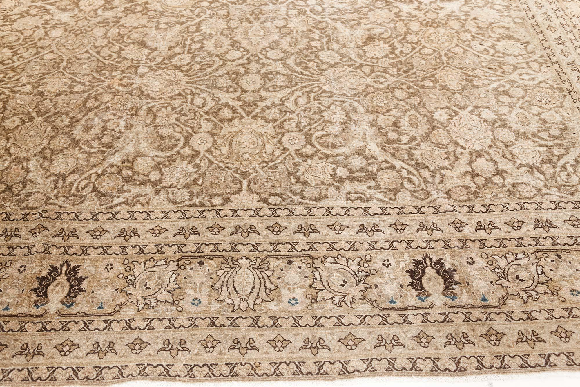 20th Century Authentic 19th Century Persian Tabriz Rug For Sale