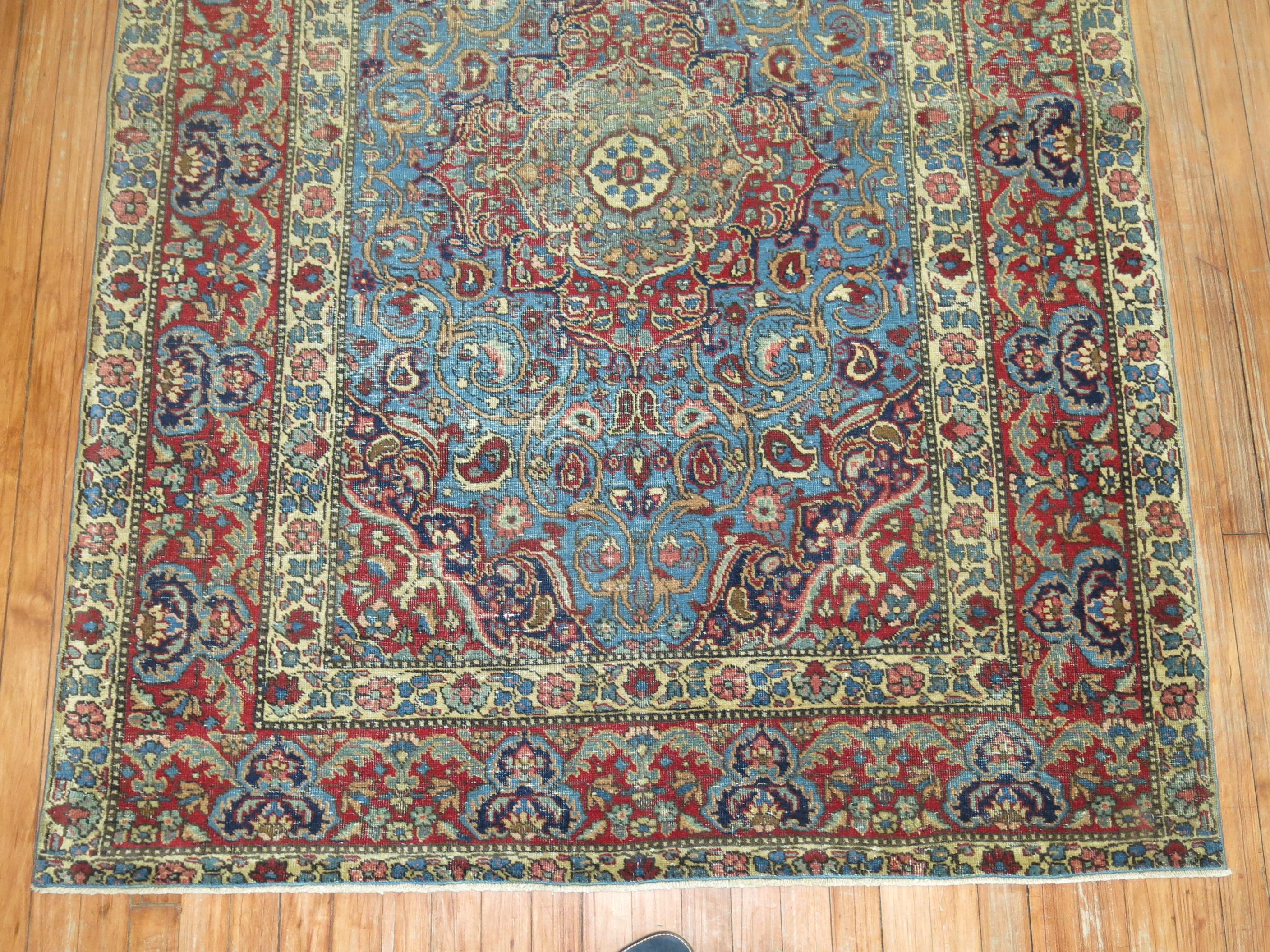 20th Century Vintage Persian Tabriz Rug