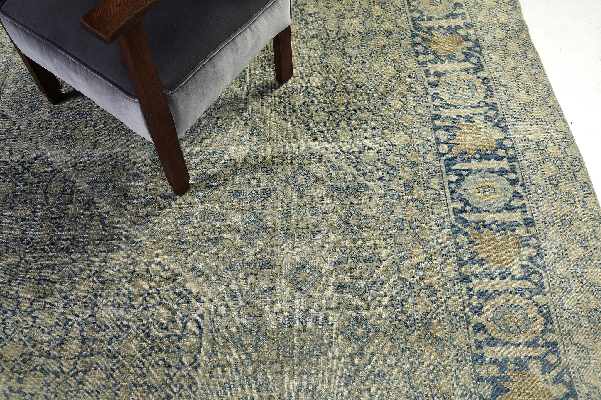Vintage Persian Tabriz Rug For Sale 1