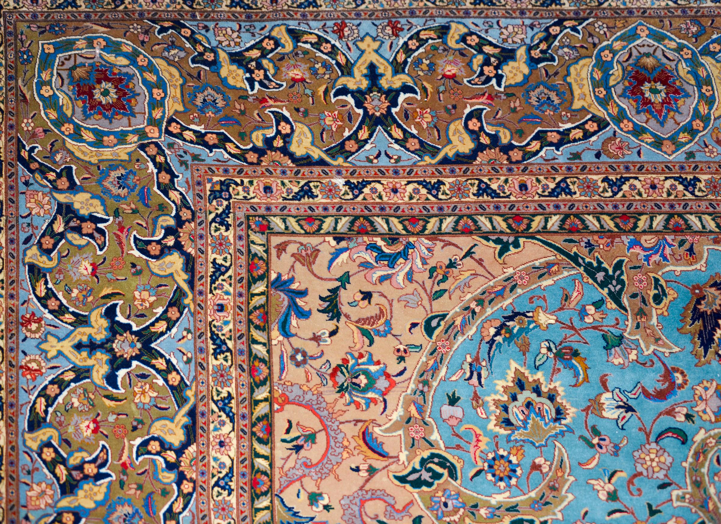 Persischer Täbriz-Teppich (Wolle) im Angebot
