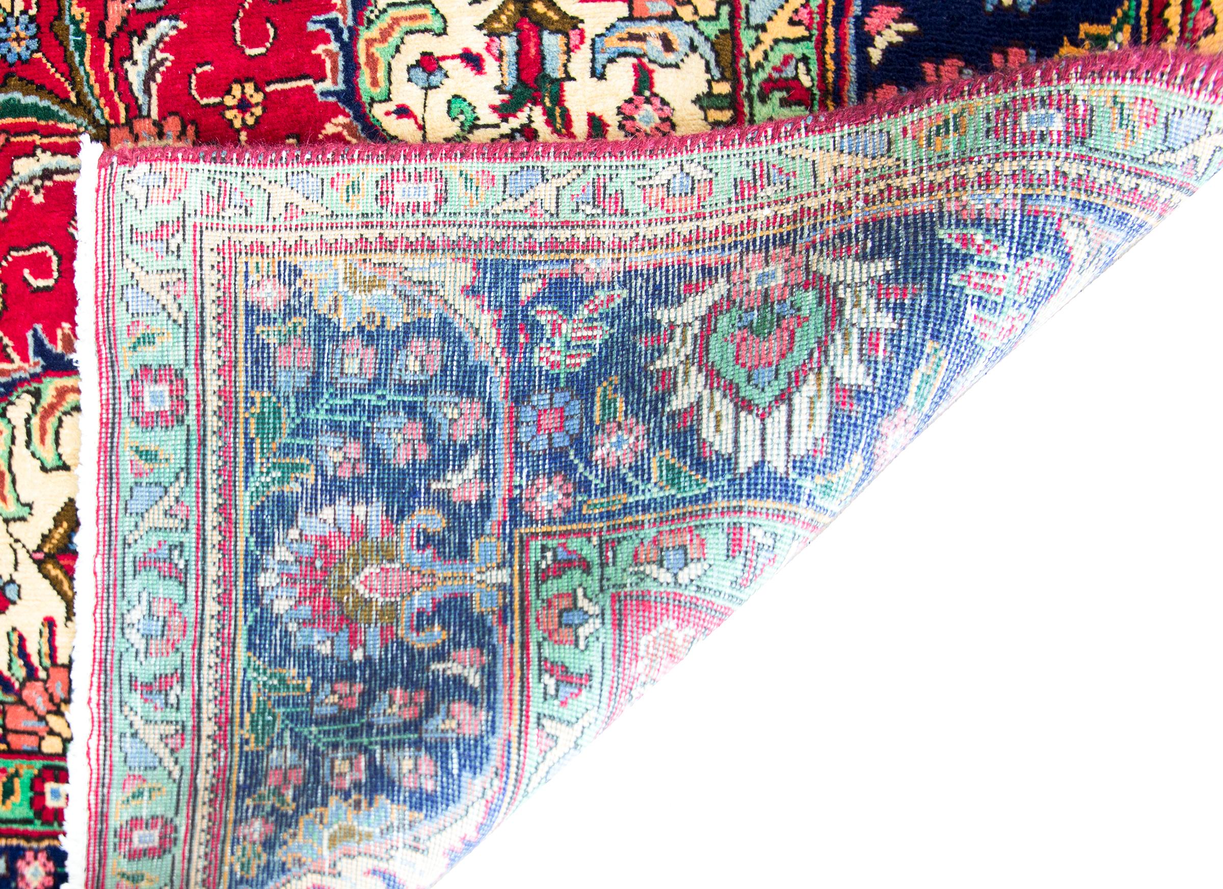 Vintage Persian Tabriz Rug For Sale 1