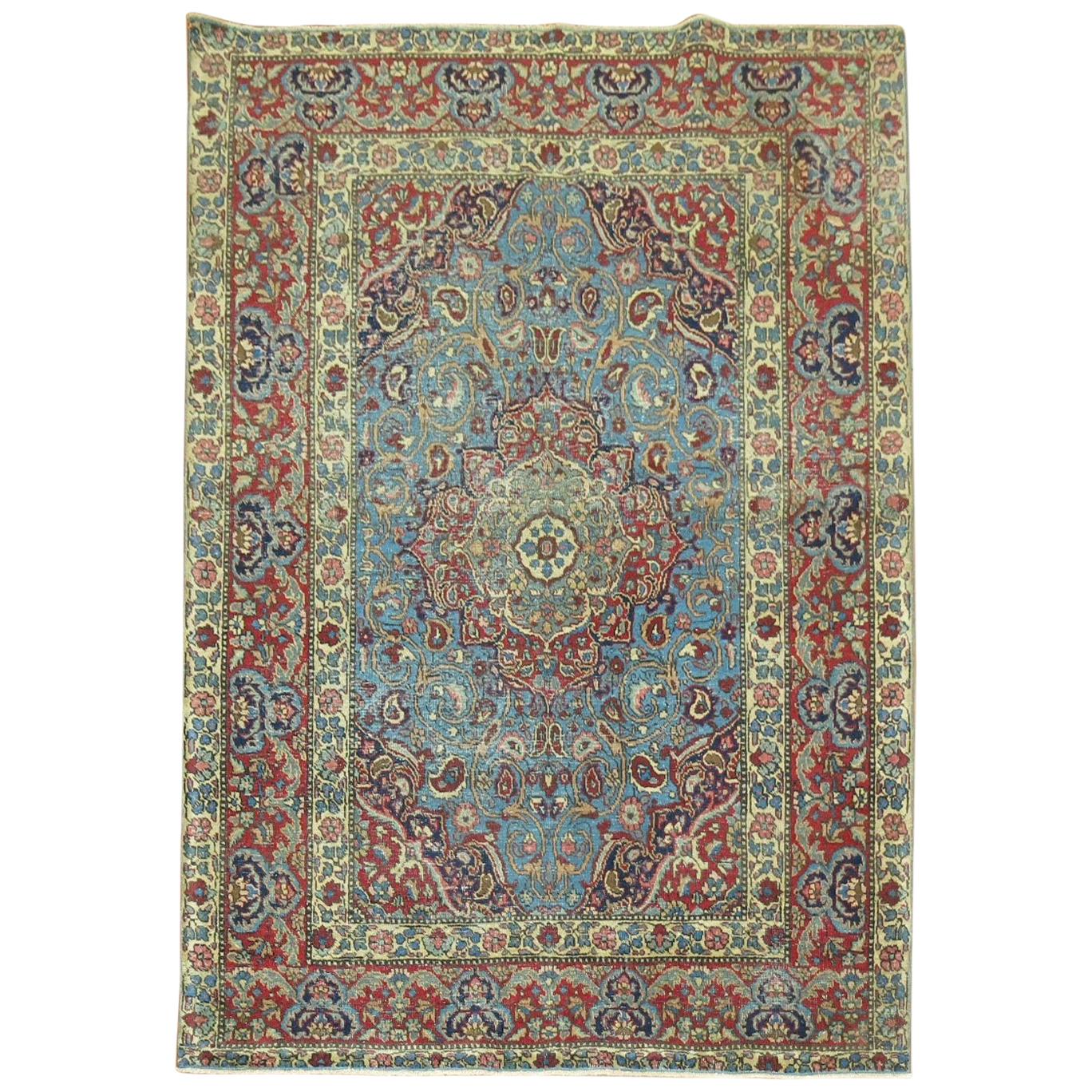 Vintage Persian Tabriz Rug