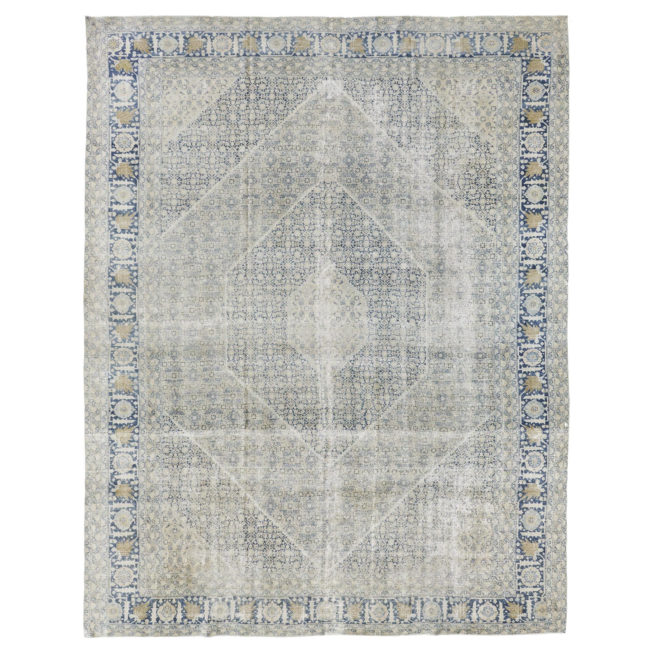Vintage Persian Tabriz Rug