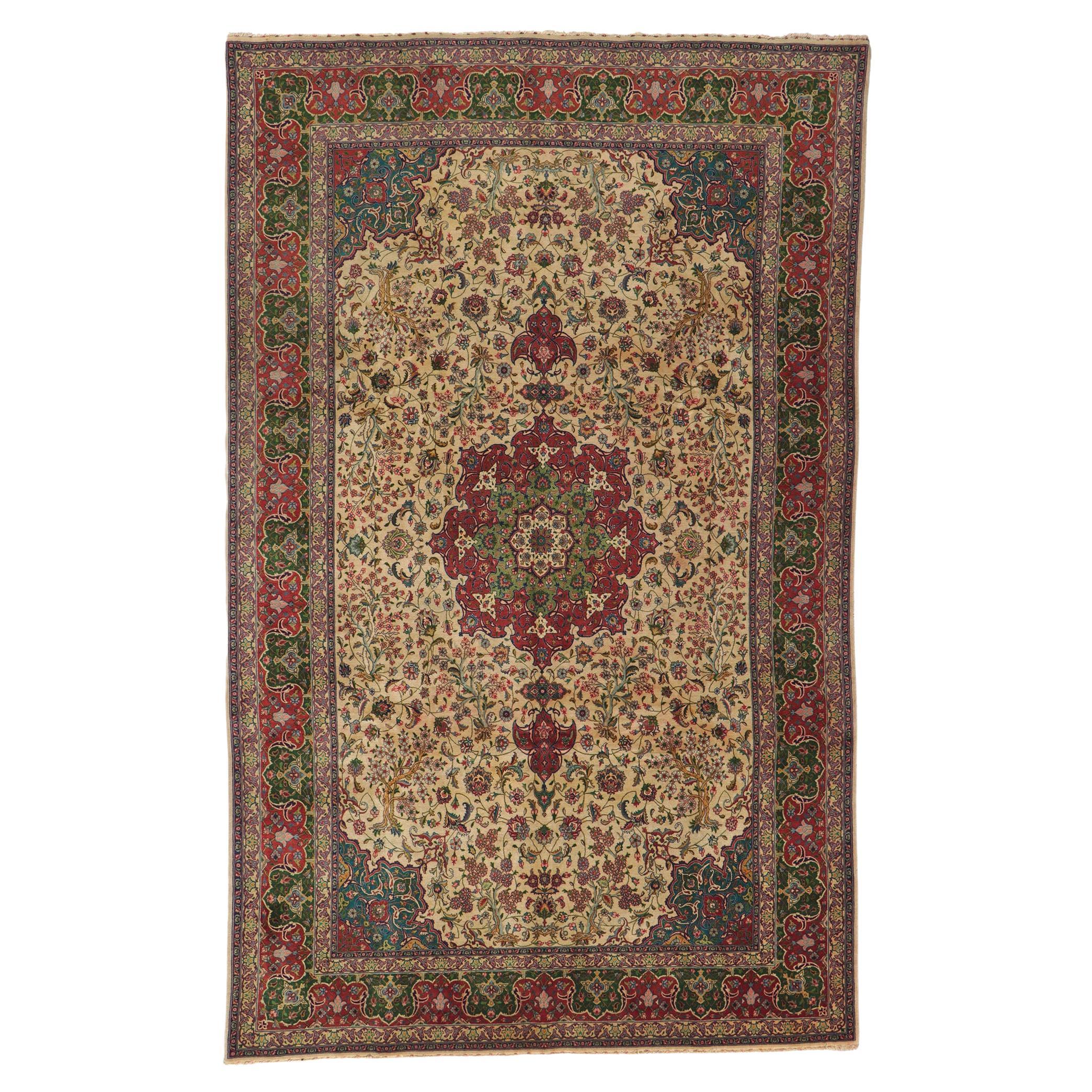 Tapis persan vintage de Tabriz