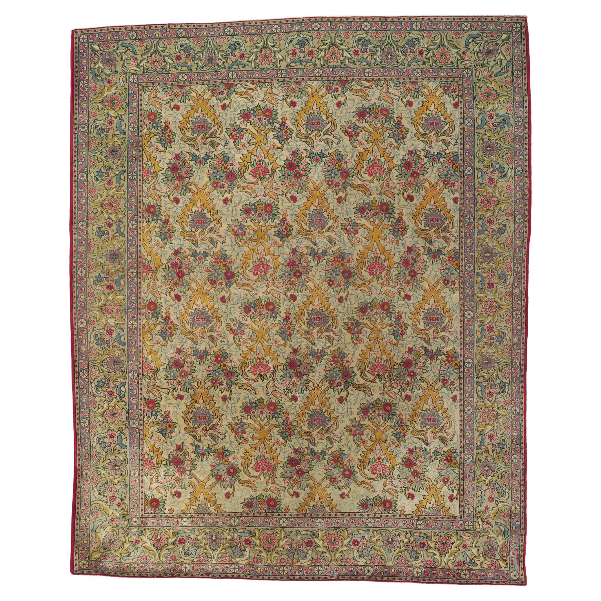 Alter persischer Täbris-Teppich im Angebot