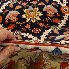 Persischer Täbris-Teppich aus Kork und Baumwolle im Vintage-Stil - Größe: 13'0 X 9'11