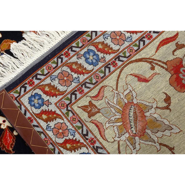 Annodato a mano Tappeto persiano Tabriz vintage in kork e cotone - Dimensioni: 13'0 X 9'11 in vendita