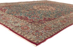 Persischer Täbris-Teppich im Vintage-Stil, Regal Charm Meets Elegant Sophistication