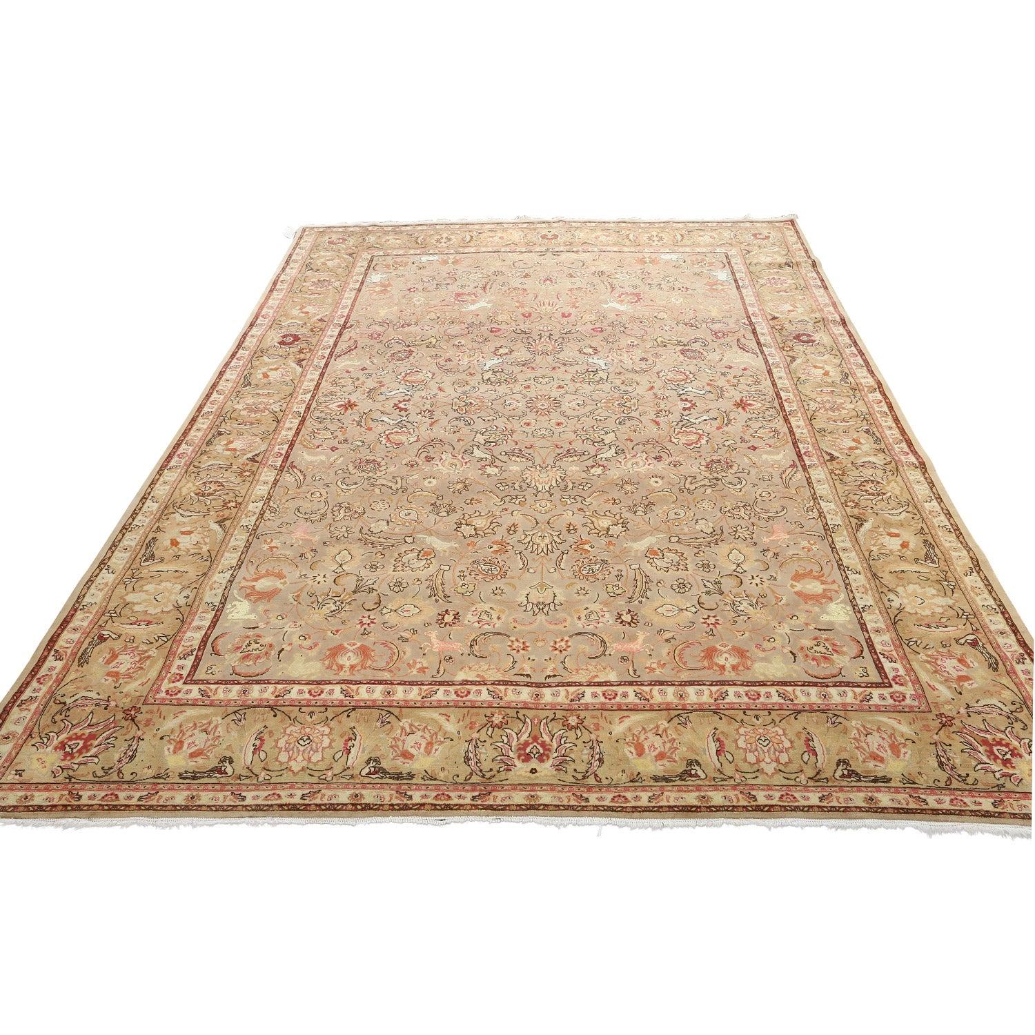 Persiano Tappeto persiano Tabriz vintage - Dimensioni: 11'4 X 8'2 in vendita