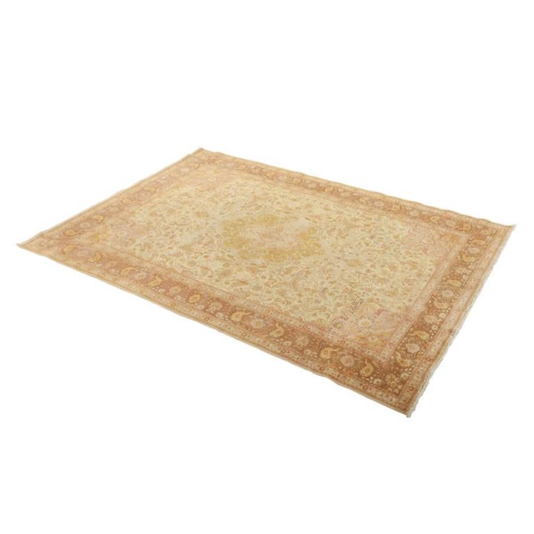 Annodato a mano Tappeto persiano Tabriz vintage - Dimensioni: 11'9 X 8'4 in vendita