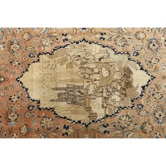 Vintage Persian Tabriz Rug - Size: 12' X 8'