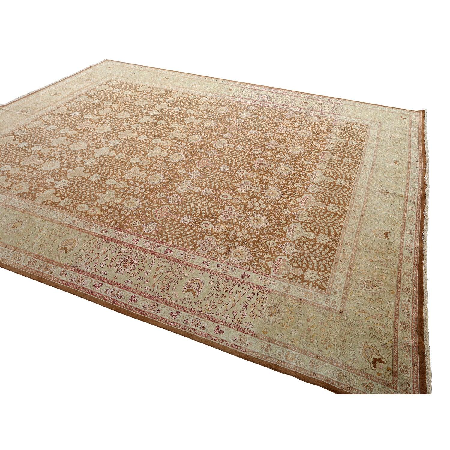 Persiano Tappeto persiano Tabriz vintage - Dimensioni: 12'10 X 9'9 in vendita