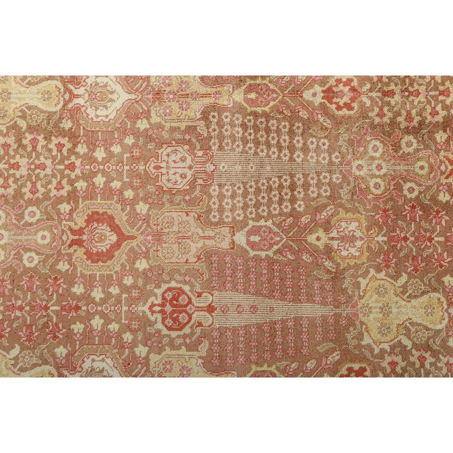 Annodato a mano Tappeto persiano Tabriz vintage - Dimensioni: 12'11 X 9'10 in vendita