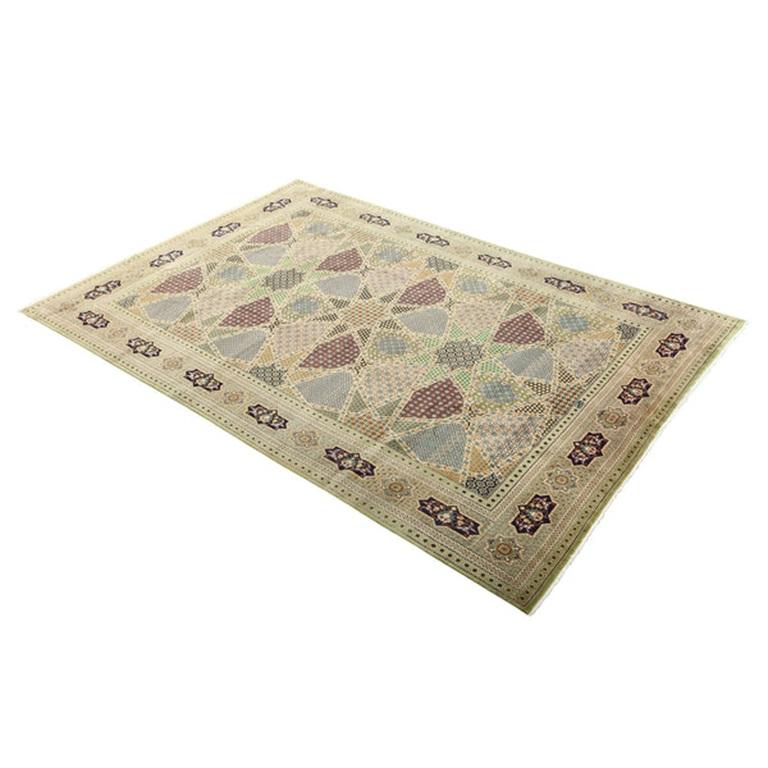 Persiano Tappeto persiano Tabriz vintage - Dimensioni: 12'2 X 8'3 in vendita