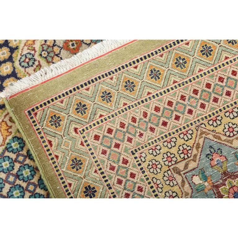 Annodato a mano Tappeto persiano Tabriz vintage - Dimensioni: 12'2 X 8'3 in vendita