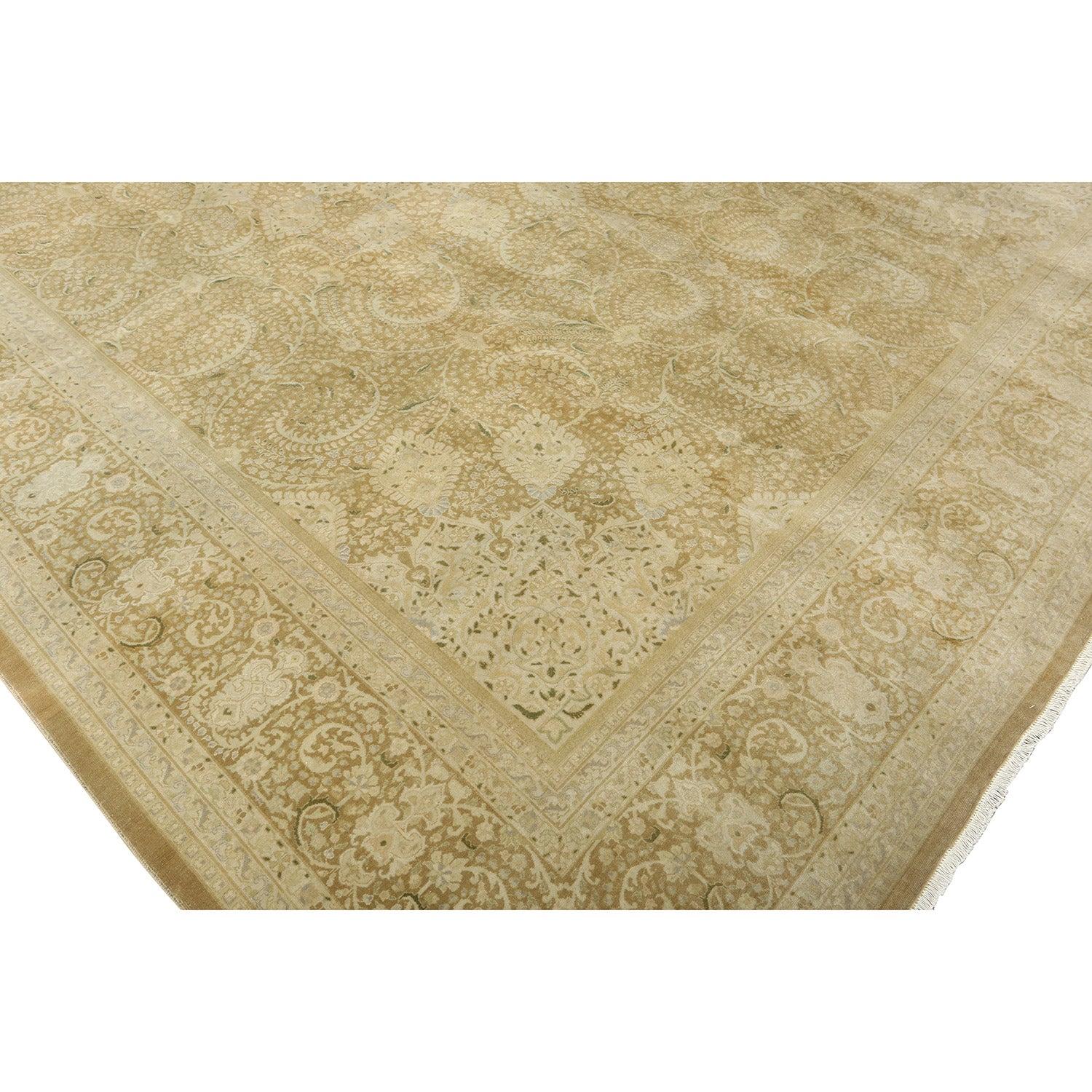 Persiano Tappeto persiano Tabriz vintage - Dimensioni: 13' X 9'11 in vendita