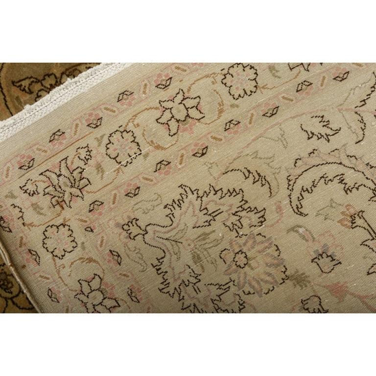 Annodato a mano Tappeto persiano Tabriz vintage - Dimensioni: 13' X 9'8 in vendita