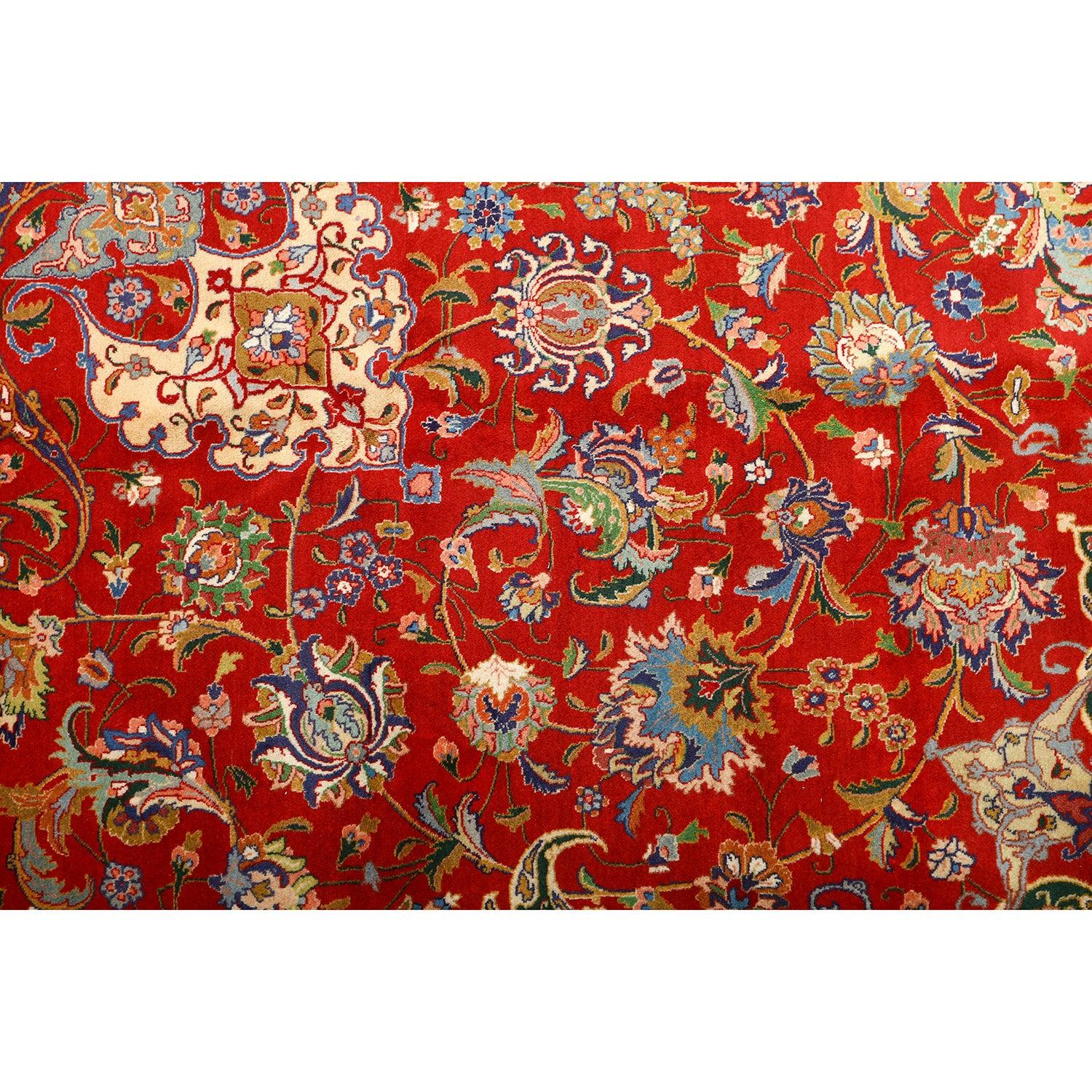 Annodato a mano Tappeto persiano Tabriz vintage - Dimensioni: 13'1 X 10' in vendita