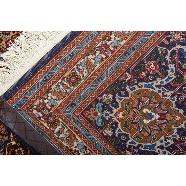 Hand-Knotted Vintage Persian Tabriz Rug - Size: 13'5 X 10'1 For Sale