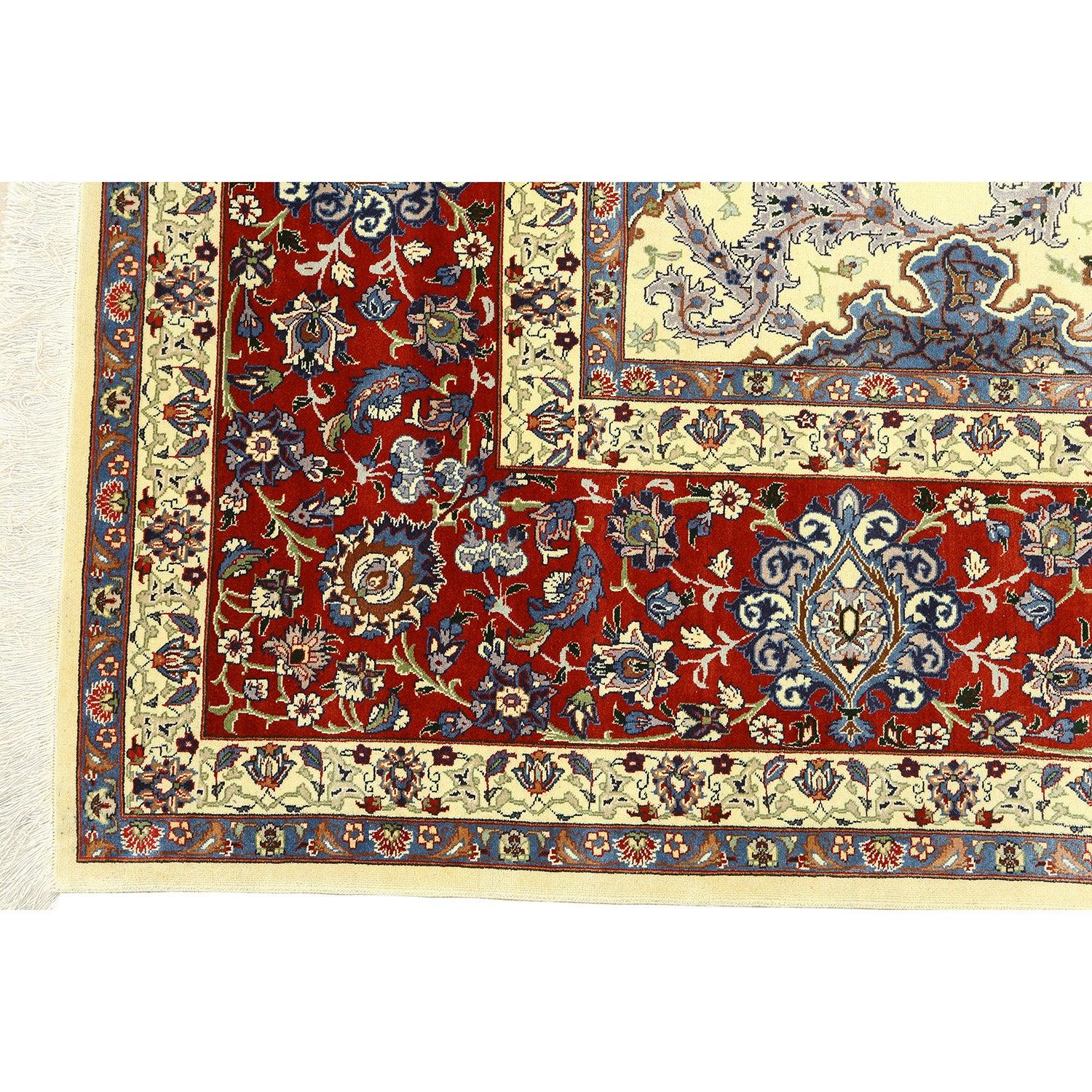 Annodato a mano Tappeto persiano Tabriz vintage - Dimensioni: 13'6 X 9'8 in vendita