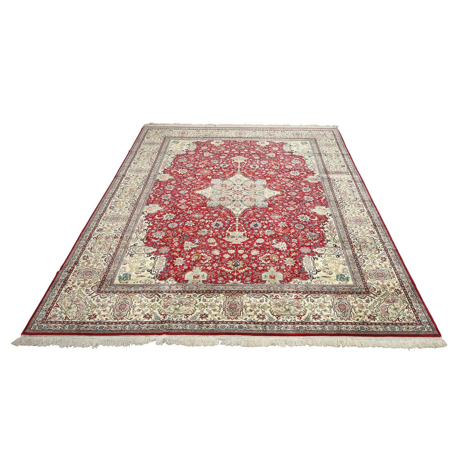 Persiano Tappeto persiano Tabriz vintage - Dimensioni: 14'7 X 10'10 in vendita