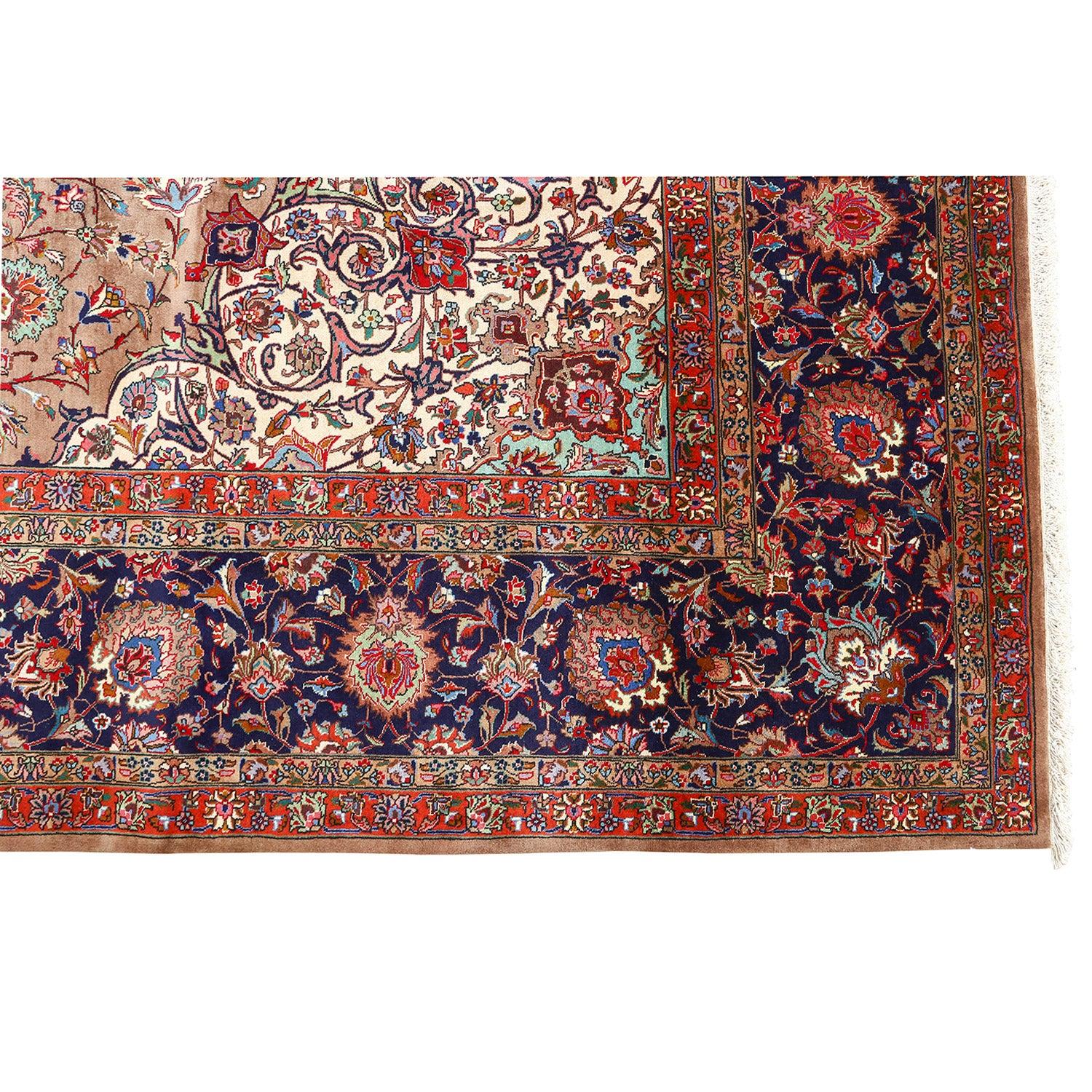 Annodato a mano Tappeto persiano Tabriz vintage - Dimensioni: 16' X 11'3 in vendita