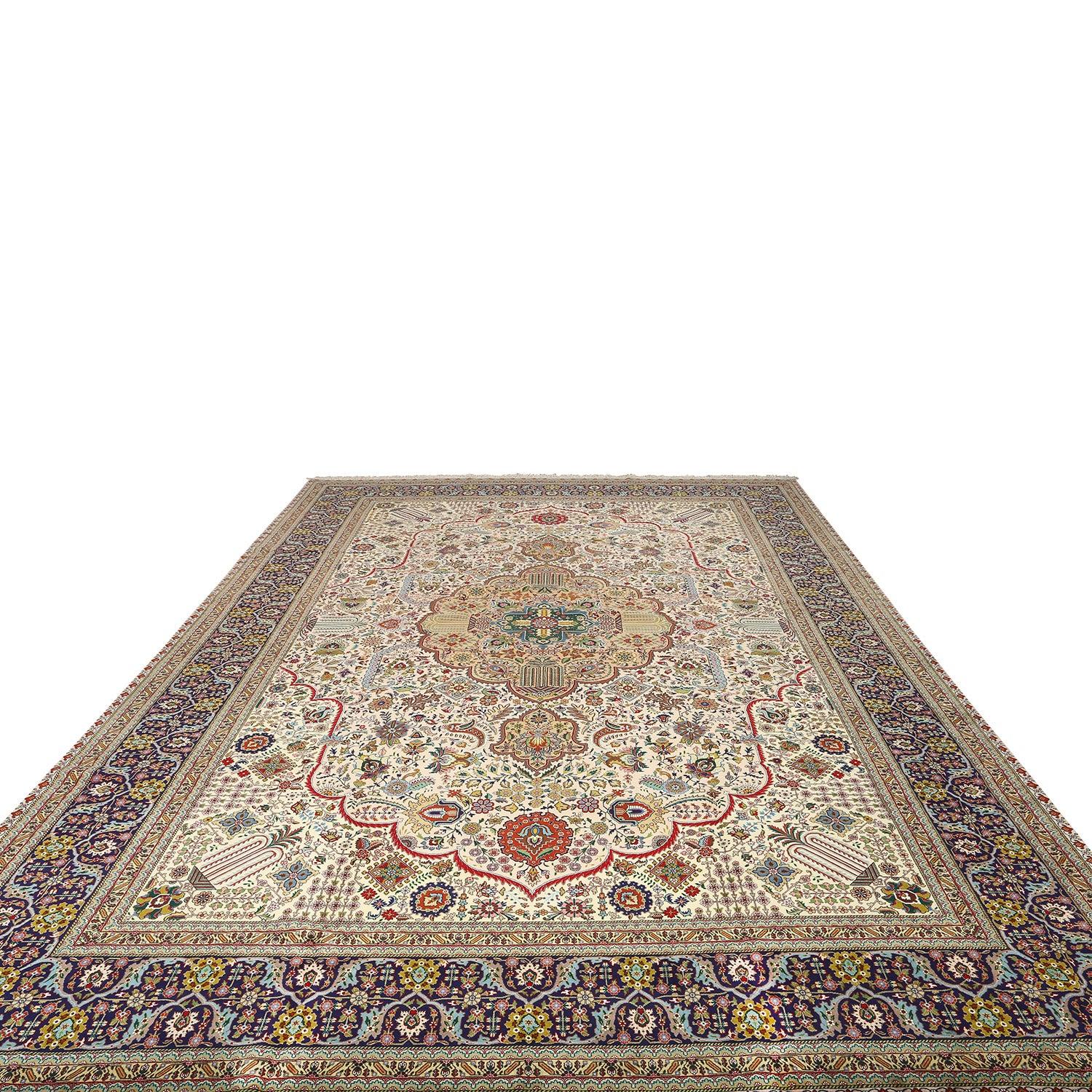 Persiano Tappeto persiano Tabriz vintage - Dimensioni: 16' X 11'6 in vendita