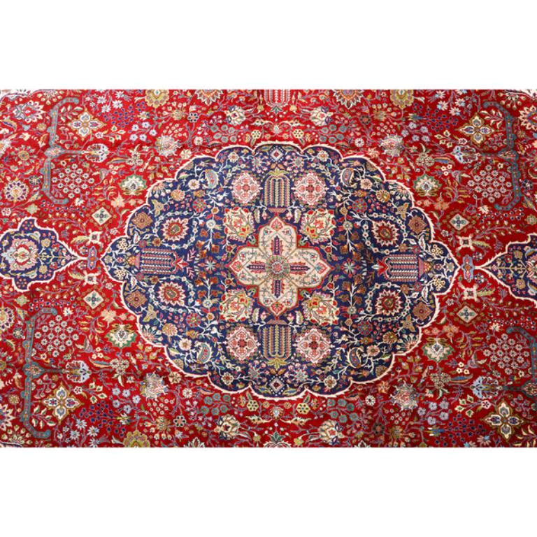 Annodato a mano Tappeto persiano Tabriz vintage - Dimensioni: 16'10 X 9'9 in vendita