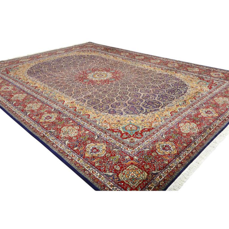 Annodato a mano Tappeto persiano Tabriz vintage - Dimensioni: 16'3 X 11'11 in vendita