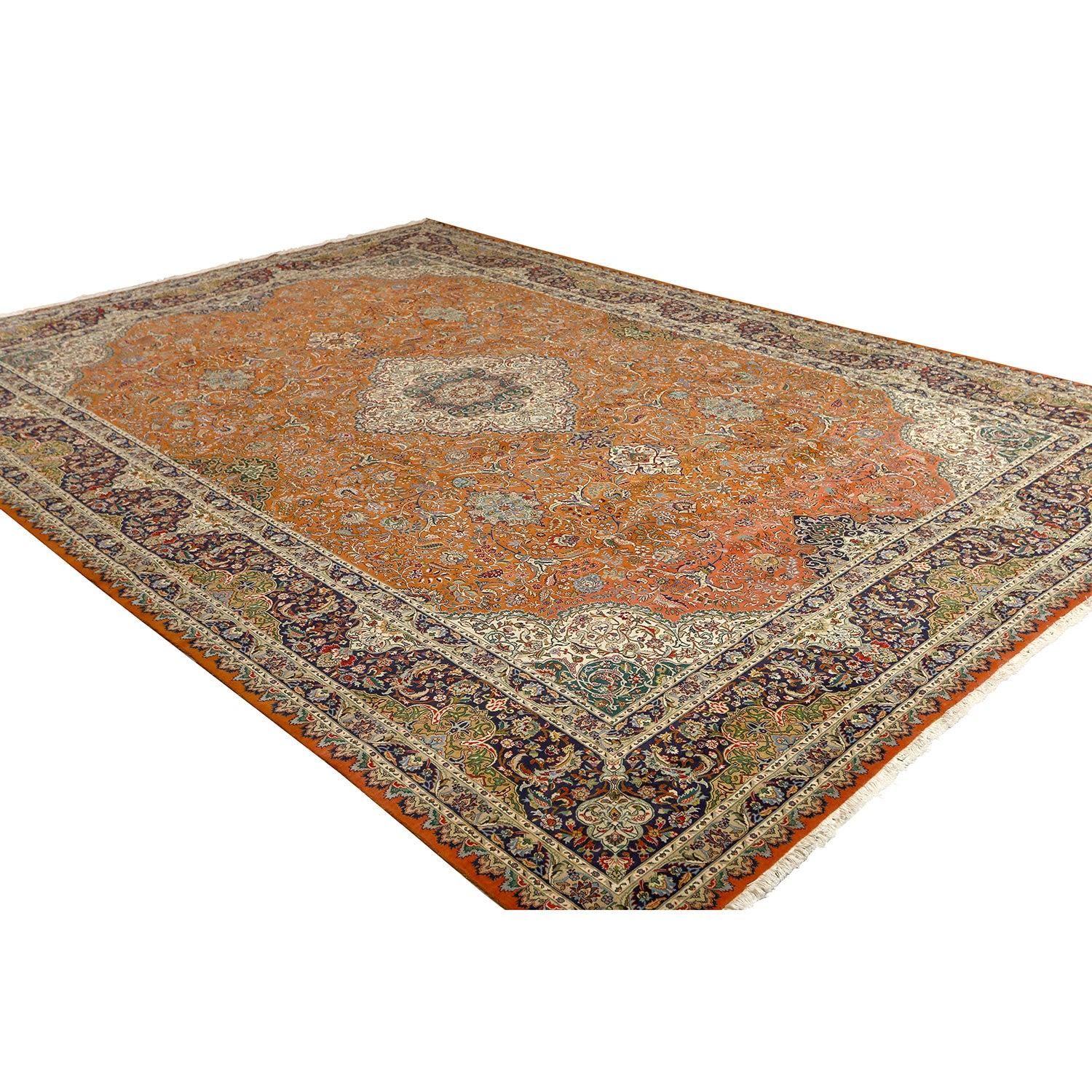 Persiano Tappeto persiano Tabriz vintage - Dimensioni: 16'7 X 11'9 in vendita
