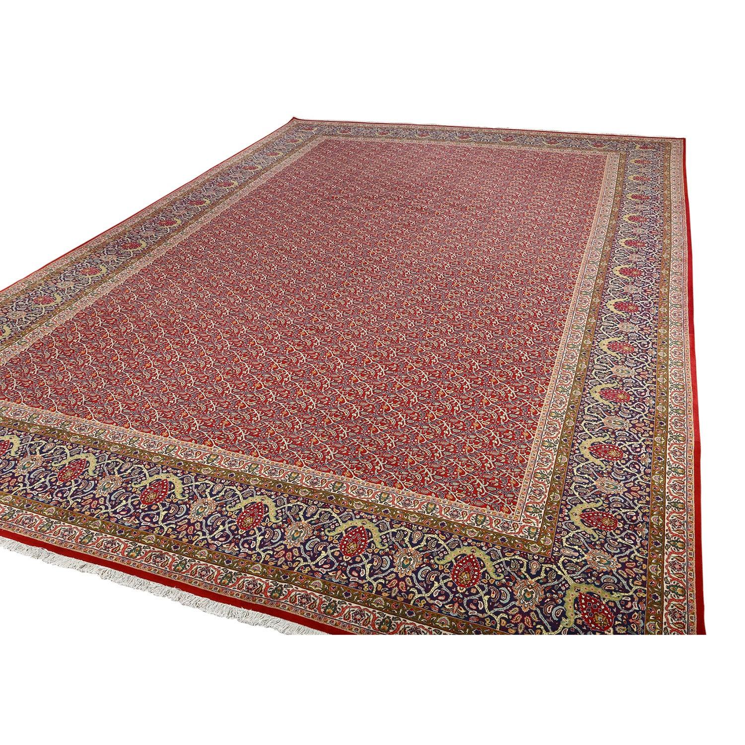Persiano Tappeto persiano Tabriz vintage - Dimensioni: 16'7 X 12'3 in vendita