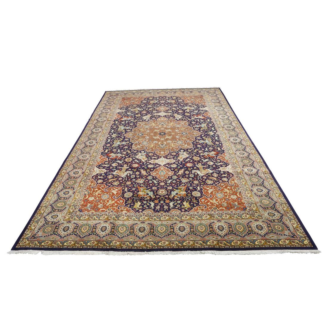 Persiano Tappeto persiano Tabriz vintage - Dimensioni: 17'10 X 11'7 in vendita
