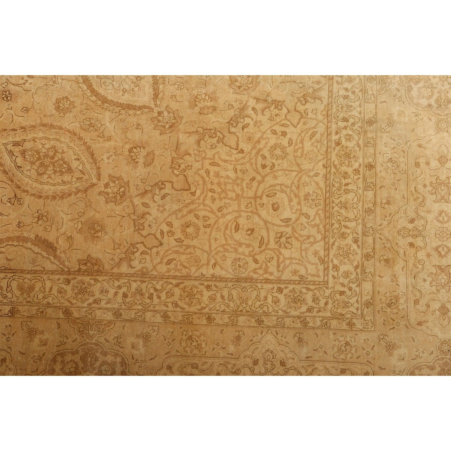 Annodato a mano Tappeto persiano Tabriz vintage - Dimensioni: 18' X 12'10 in vendita
