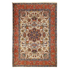 Vintage Persian Tabriz Rug - Size: 6'5x4'8